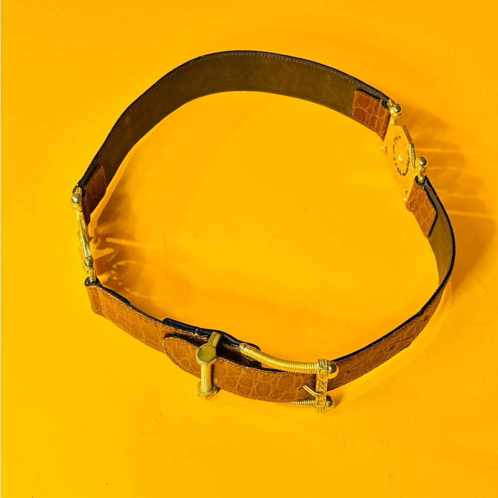 Franco Masotti Brown Leather Belt - Picture 4 of 14
